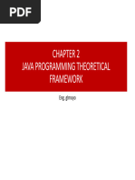 Chapter 2 JAVA Programming Theoretical Framework