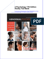 Download full Abnormal Psychology 17Th Edition Hooley Test Bank online pdf all chapter docx epub 