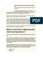 41 Behavioural Interview Questions You Must Know