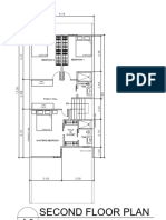 Second Floor Plan: Scale: 1:100 METERS