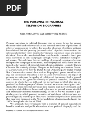 The Personal in Political Television Biography 