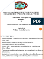 CHAPTER FOUR -Globaliztion and Regionalism BY MESELE W/MICHAEL-ASS/PROFESSOR OF GOVERNANCE)