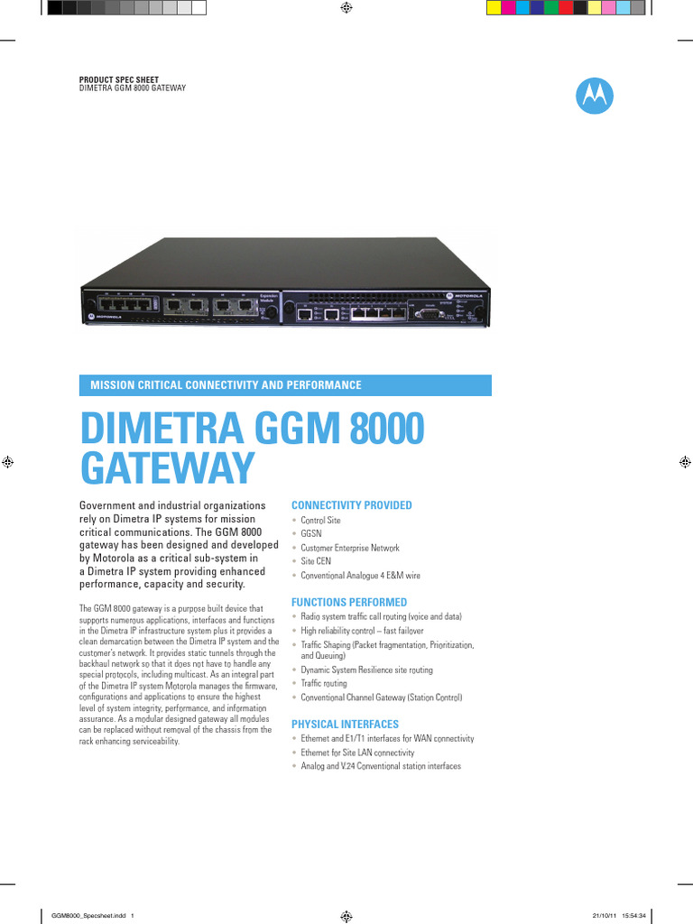 Motorola GGM8000 | Download Free PDF | Computer Network | Internet ...