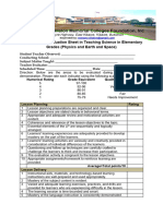 Microteaching Evaluation and Worksheet SCI2