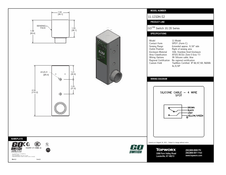 GO Switch 10/20 Series: Model #: Serial # | PDF | Technology & Engineering