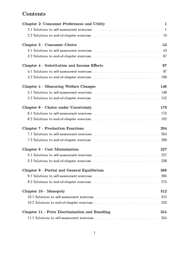 Intermediate Microeconomics Solutions | PDF | Utility | Monotonic Function