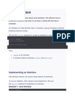 Java Interface