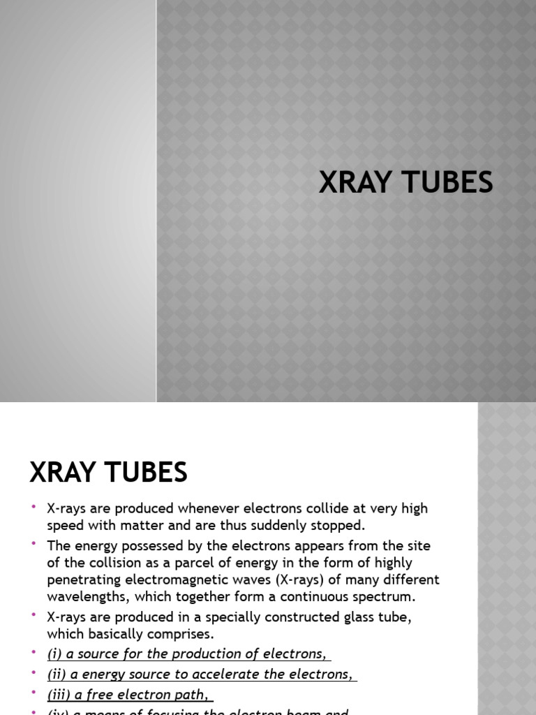 XRay Tubes Download Free PDF Vacuum Tube X Ray