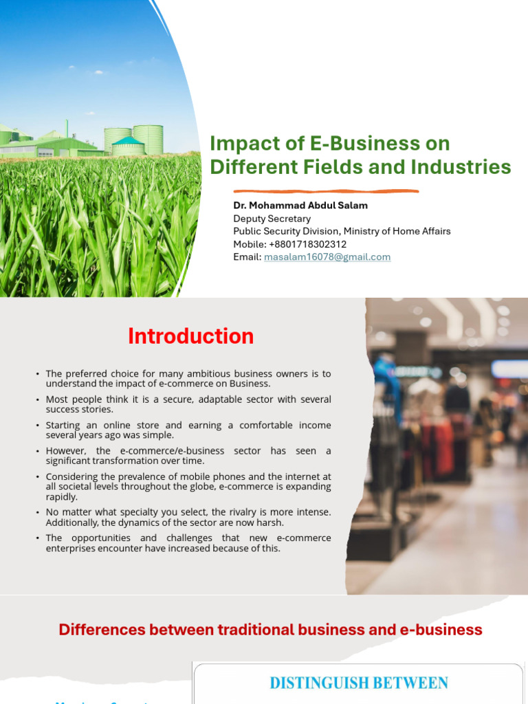 E-Business Impact Across Industries | PDF | Recruitment | E Commerce