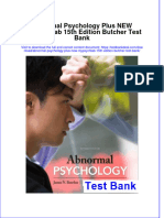 Download full Abnormal Psychology Plus New Mypsychlab 15Th Edition Butcher Test Bank online pdf all chapter docx epub 