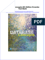 Full Database Concepts 8Th Edition Kroenke Test Bank Online PDF All Chapter