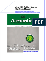 Download full Accounting 25Th Edition Warren Solutions Manual online pdf all chapter docx epub 