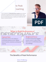 Introduction To Peak Performance Coaching