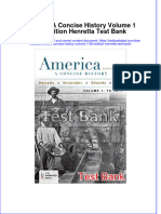 Full America A Concise History Volume 1 6Th Edition Henretta Test Bank Online PDF All Chapter