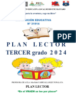 Plan Lector Tercer Grado 2024