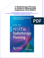 Download ebook Pet Ct In Radiotherapy Planning Clinicians Guides To Radionuclide Hybrid Imaging Sue Chua Editor online pdf all chapter docx epub 