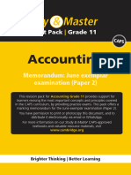 GR11 Accounting Practice Exam Memorandum June Paper 2 PDF