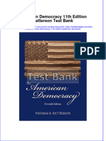 Full American Democracy 11Th Edition Patterson Test Bank Online PDF All Chapter