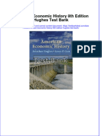 Full American Economic History 8Th Edition Hughes Test Bank Online PDF All Chapter