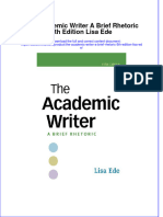 The Academic Writer A Brief Rhetoric 5Th Edition Lisa Ede Online Ebook Texxtbook Full Chapter PDF