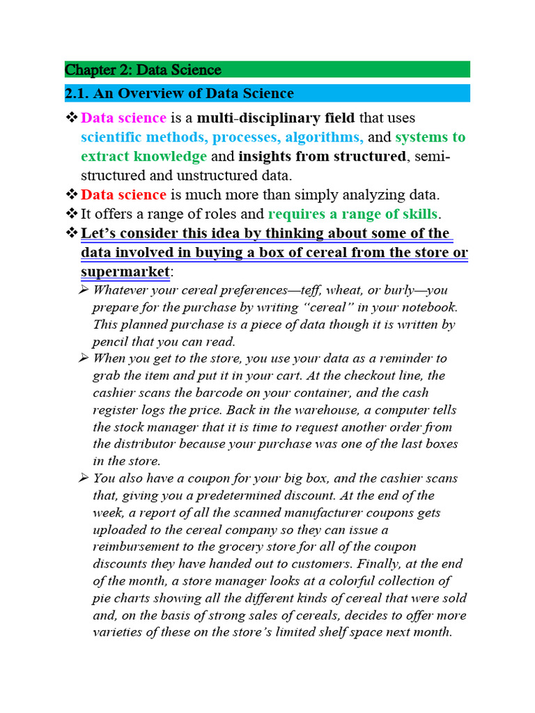 Introduction to Data Science Concepts | PDF | Apache Hadoop | Data Type