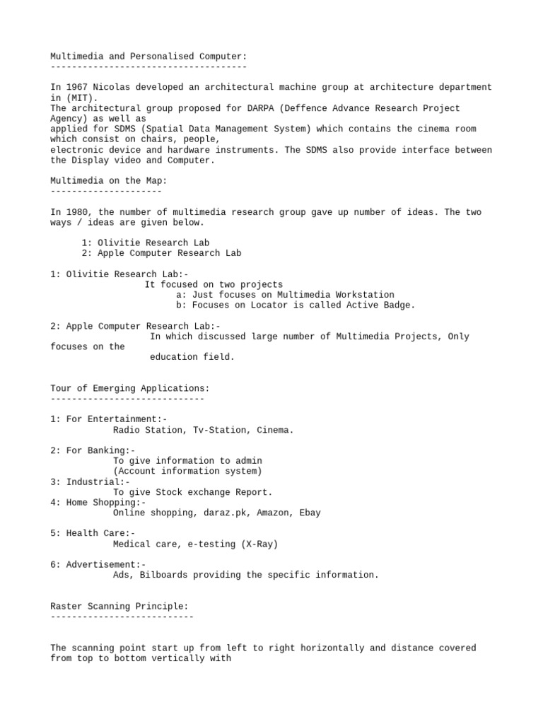 Multimedia Systems and Applications | PDF | Display Resolution | Multimedia