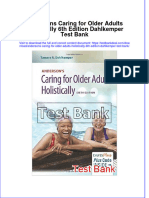Download full Andersons Caring For Older Adults Holistically 6Th Edition Dahlkemper Test Bank online pdf all chapter docx epub 