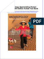Download full Anthropology Appreciating Human Diversity 16Th Edition Kottak Test Bank online pdf all chapter docx epub 