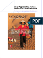 Full Anthropology Appreciating Human Diversity 16Th Edition Kottak Test Bank Online PDF All Chapter