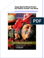 Full Anthropology Appreciating Human Diversity 15Th Edition Kottak Test Bank Online PDF All Chapter