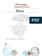New Year's Party Menu