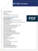 DSM 5 TR Table of Contens