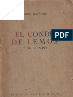 Jorge Basadre: EL CONDE DE LEMOS Y SU TIEMPO