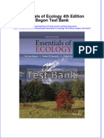 Full Essentials of Ecology 4Th Edition Begon Test Bank Online PDF All Chapter