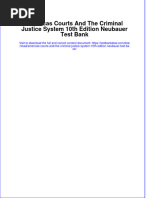 Full Americas Courts and The Criminal Justice System 10Th Edition Neubauer Test Bank Online PDF All Chapter