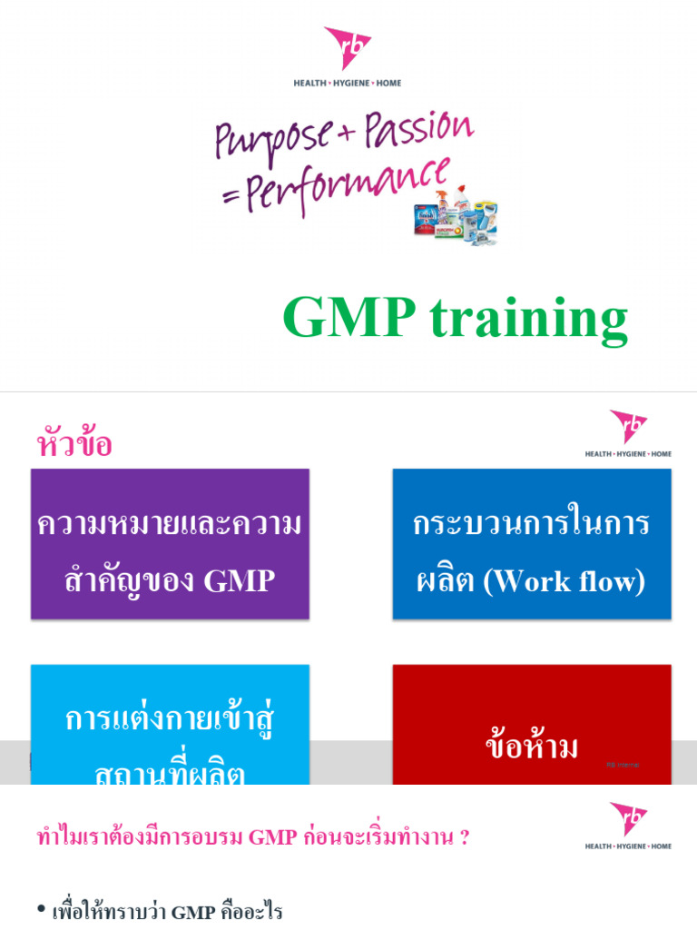 Gmp Training Pdf