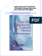 Suicide Assessment and Treatment Planning A Strengths Based Approach 1St Edition Sommers Flanagan Online Ebook Texxtbook Full Chapter PDF