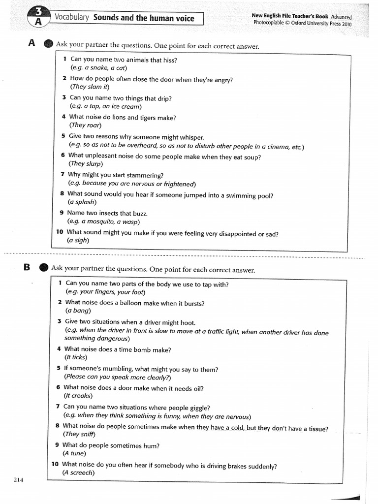3A sounds tb questions | PDF