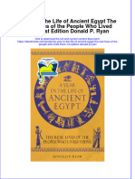 Full Ebook of A Year in The Life of Ancient Egypt The Real Lives of The People Who Lived There 1St Edition Donald P Ryan Online PDF All Chapter