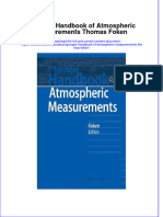 Ebook Springer Handbook of Atmospheric Measurements Thomas Foken Online PDF All Chapter