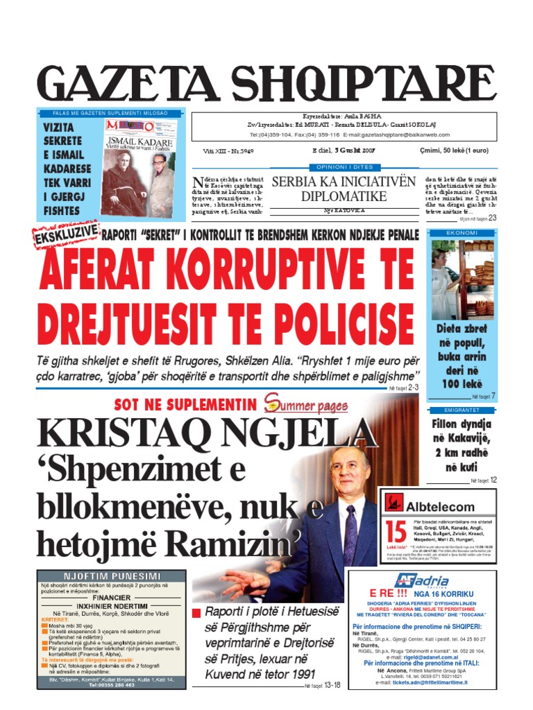 Gazeta Shqip 5.08 | PDF