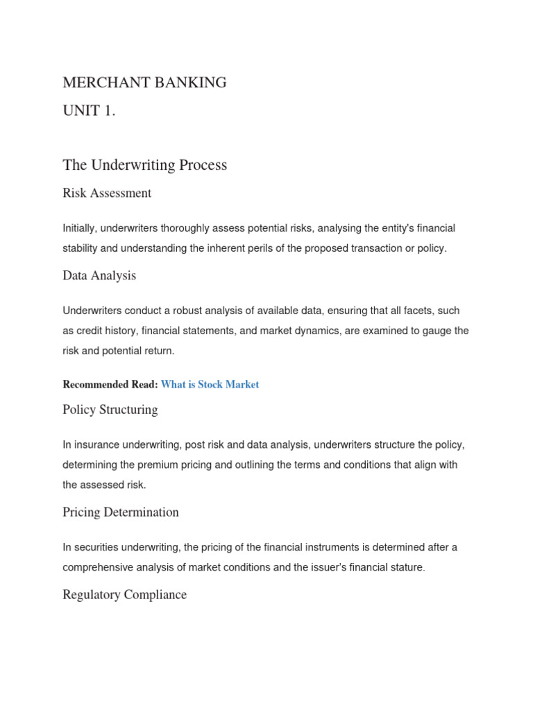 Understanding the Underwriting Process | PDF | Underwriting | Insurance