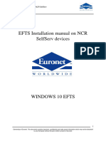 Windows10 EFTS Installation Manual On NCR Selfserv Devices - Ver9