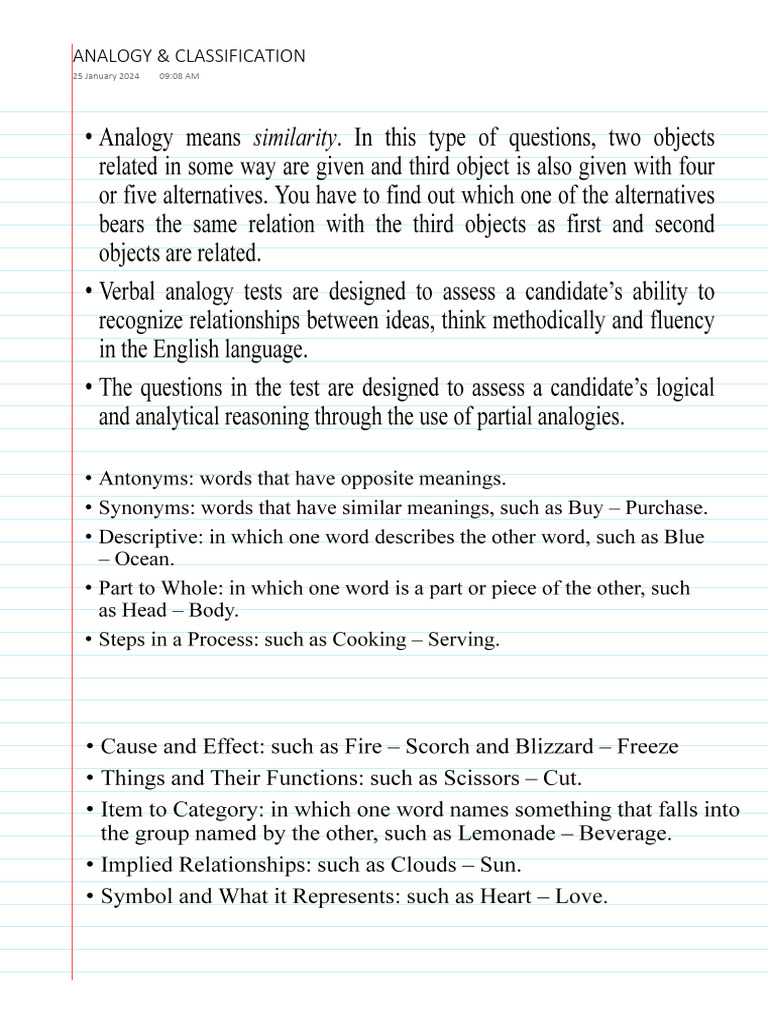 Analogy | PDF
