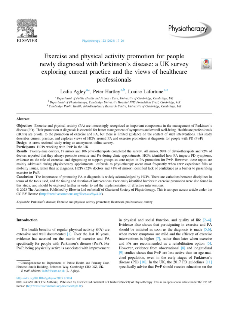 Exercise And Physical Activity Promotion For Peopl Pdf Physical