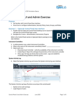 5 Control Panel UI and Admin Exercise