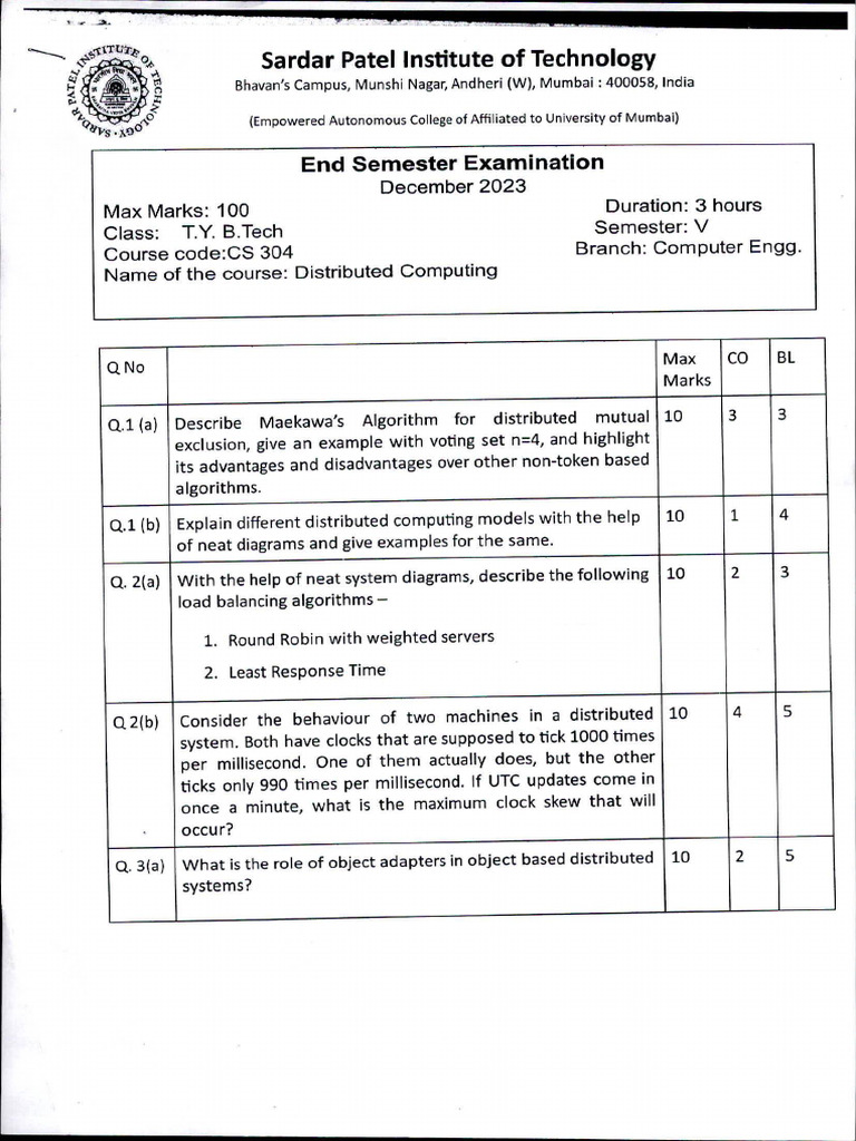 Ese - Ty B Tech - Sem 5 - Computer Engg - Distributed Computing - Dec ...