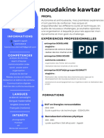 CV Professionnel Chargé de Communication Moderne Bleu