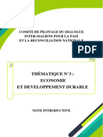 Thematique N°3 Economie Et Developpement Durable