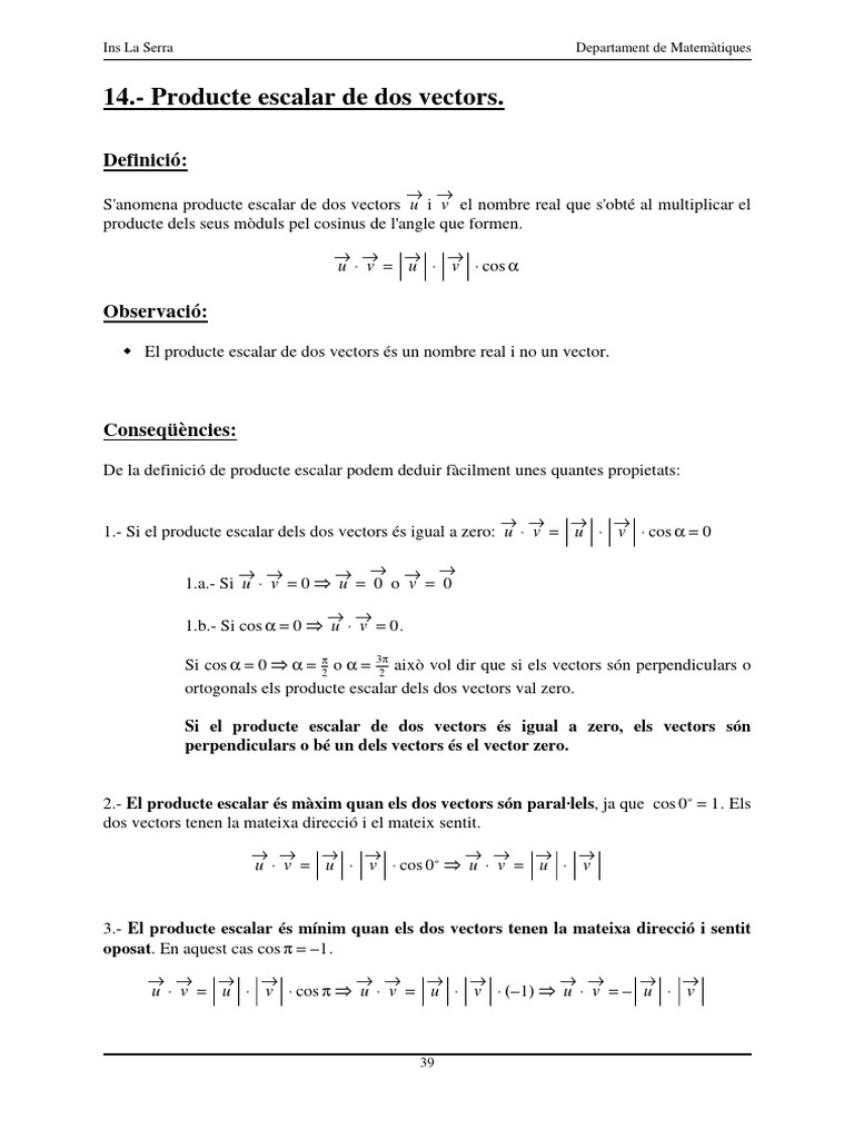 6 - Vectors Al Pla | PDF